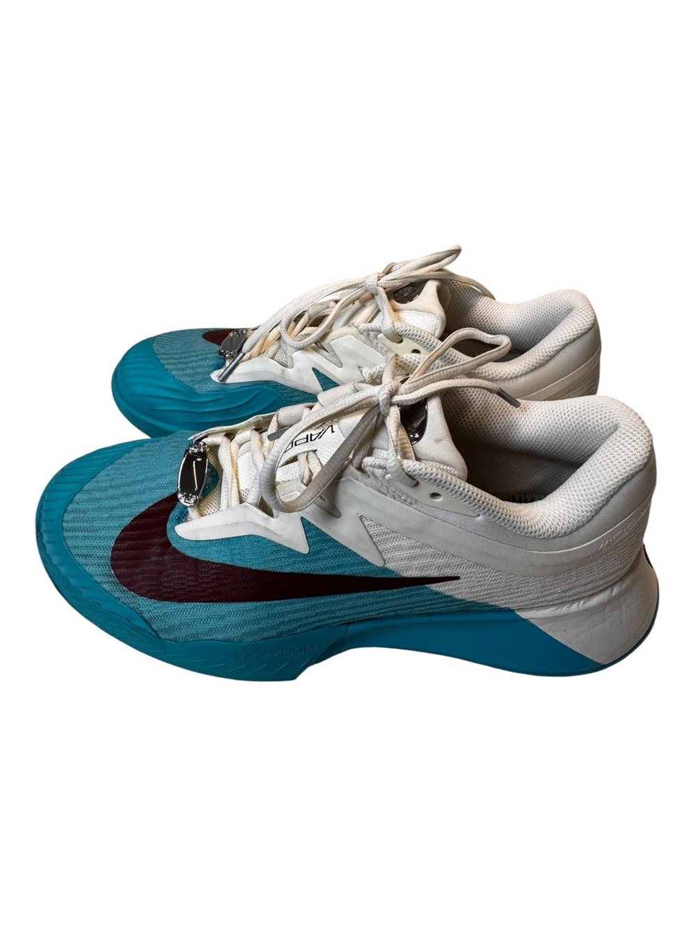 Nike Court Air Zoom Vapor Pro Light Teal Maroon Tennis Shoes Size 7.5